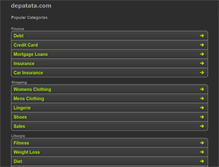 Tablet Screenshot of depatata.com
